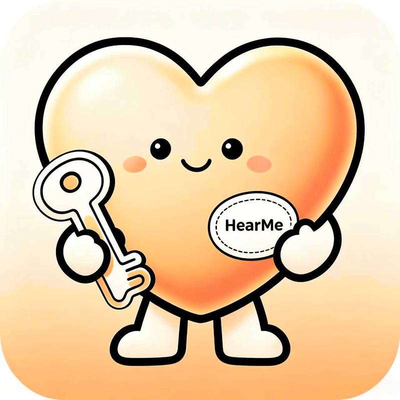 HearMe 品牌代言符号 抱钥匙的暖心